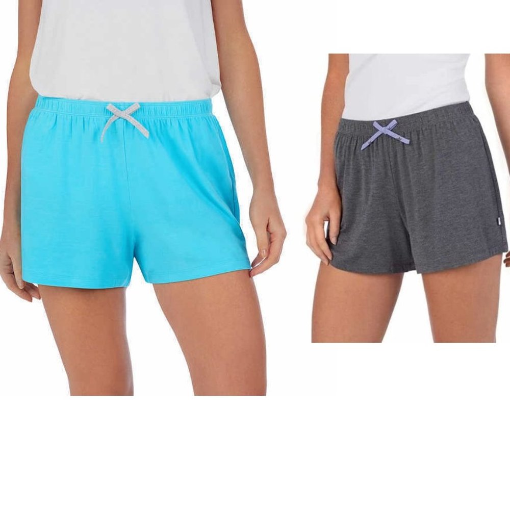 NWT Jane and Bleecker Women's Sleep Short 2-Pack Blue/Gray Size S $32 A251